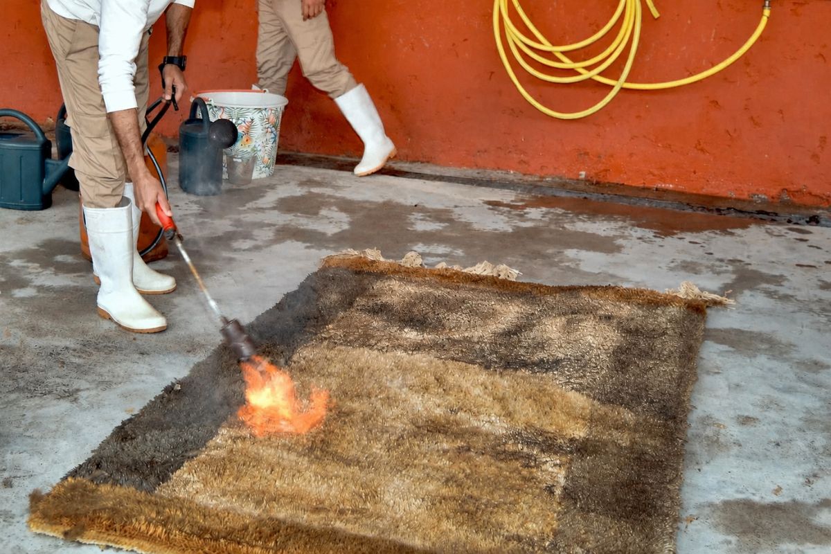 How New Rugs Are Made to Look Old in Morocco How New Rugs Are Made to Look Old in Morocco