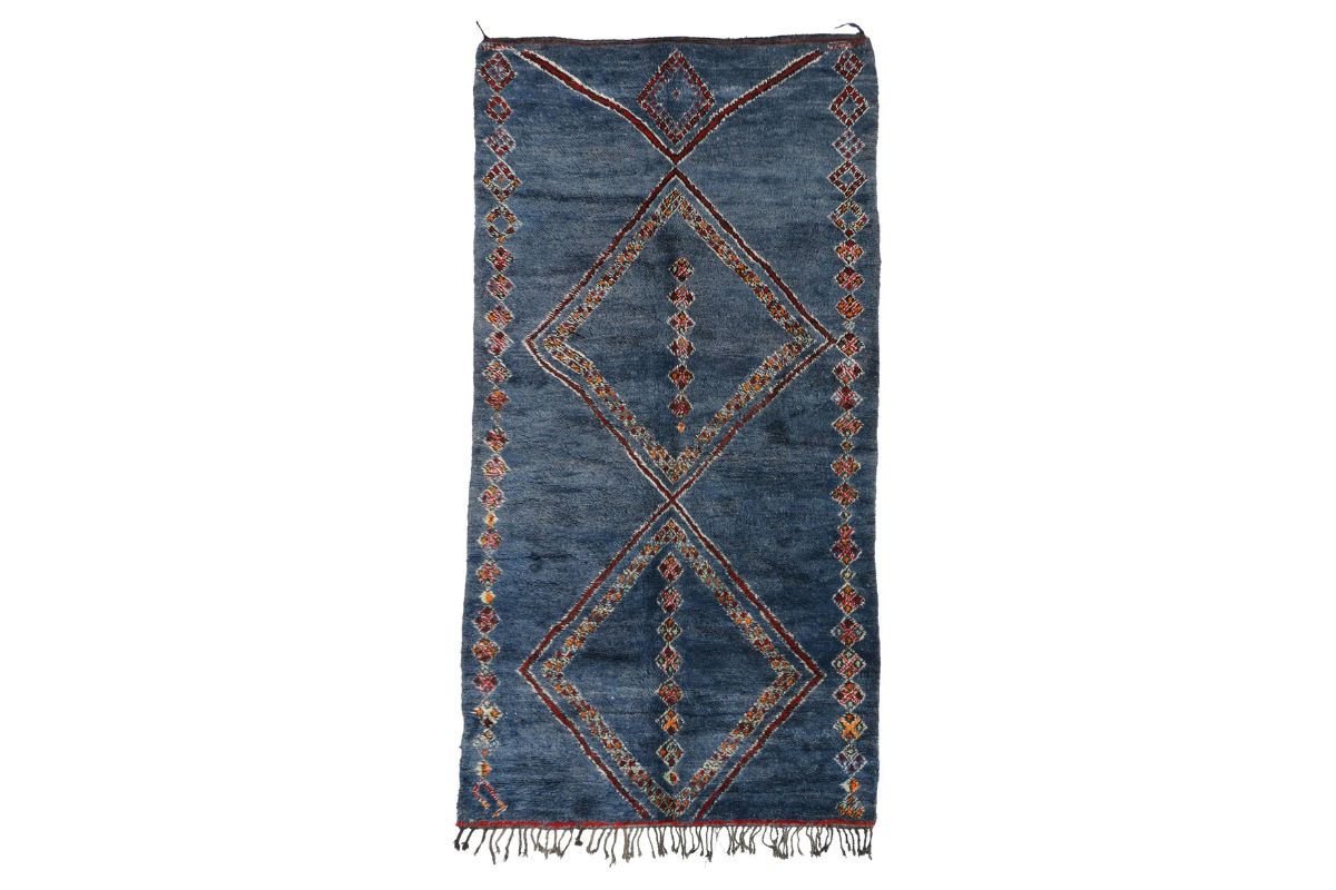Beni Mguild Rug: The Indigo Middle Atlas Style